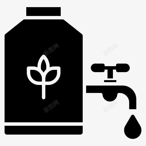 水箱水7字形图标svg_新图网 https://ixintu.com 字形 水箱