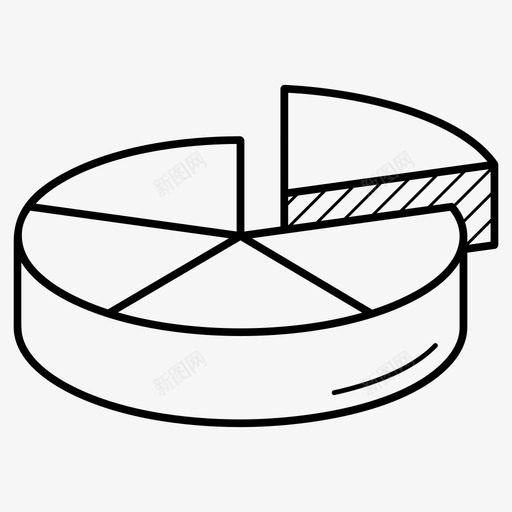五个部分除法五分图标svg_新图网 https://ixintu.com 五个 五分 分数 分段 成片 统计 部分 除法