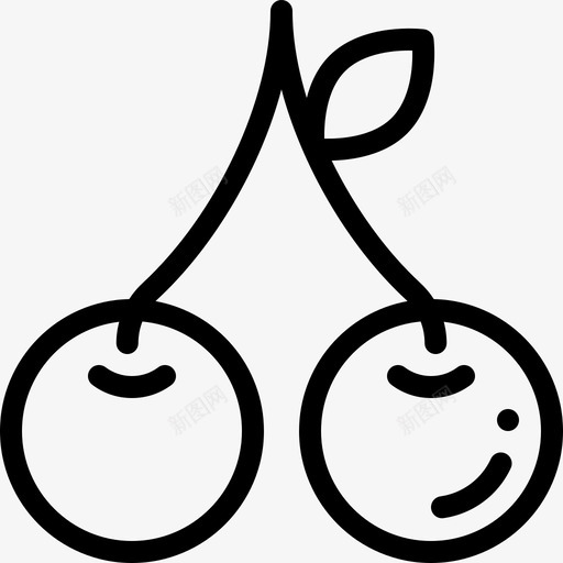 樱桃74春直生图标svg_新图网 https://ixintu.com 樱桃 直生