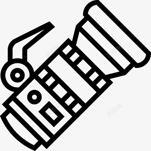 长焦摄影75直线图标svg_新图网 https://ixintu.com 摄影 直线 长焦