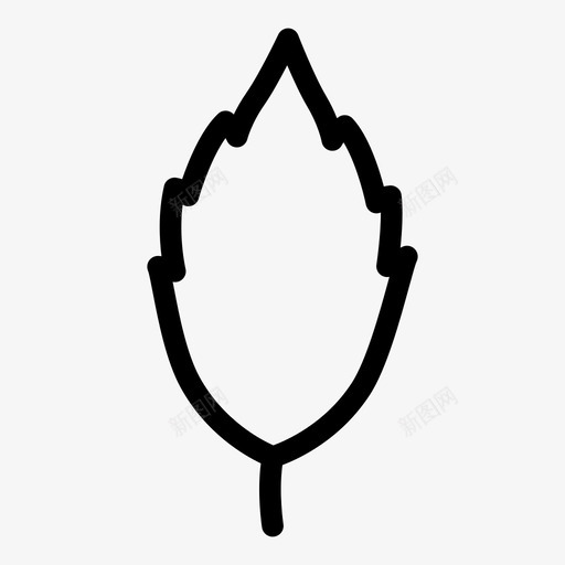 小叶植物叶子图标svg_新图网 https://ixintu.com 叶子 小叶 植物