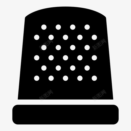 顶针针线缝纫图标svg_新图网 https://ixintu.com 泰勒 缝纫 裁缝 针线 顶针