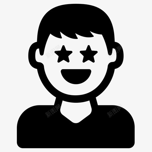 流行的惊人的名人的图标svg_新图网 https://ixintu.com 人的 号的 名人 惊人 流行 符号 著名 行的 表情