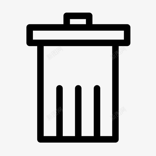 删除垃圾桶智能手机图标svg_新图网 https://ixintu.com 删除 垃圾桶 手机 智能