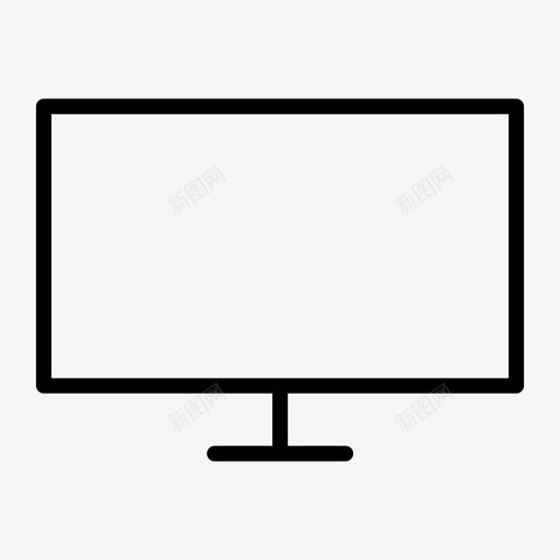 电脑显示器电视图标svg_新图网 https://ixintu.com 办公室 图标 工作 手表 显示器 电脑 电视 粗体