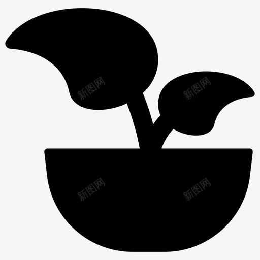 种植生长图标svg_新图网 https://ixintu.com 生长 种植