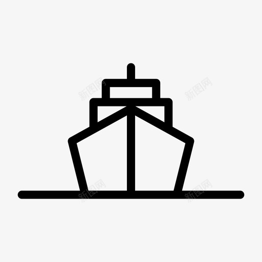 船游船假日图标svg_新图网 https://ixintu.com 假日 旅行 海上 游船