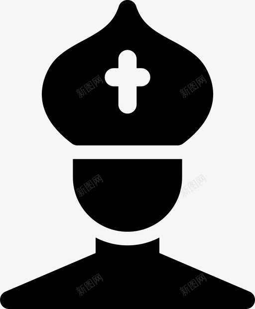 教皇基督徒教堂图标svg_新图网 https://ixintu.com 人员 人头攒动 基督徒 教堂 教皇 梵蒂冈 神职