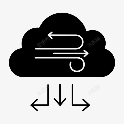 刮风天气图标svg_新图网 https://ixintu.com 刮风 天气