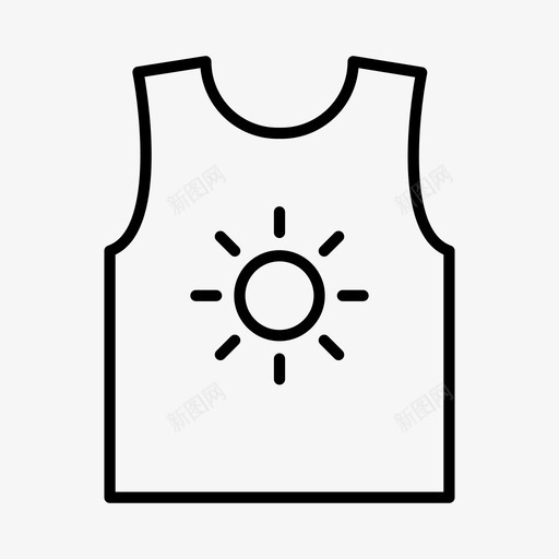 单件衣服时装图标svg_新图网 https://ixintu.com 上衣 单件 夏装 时装 衣服
