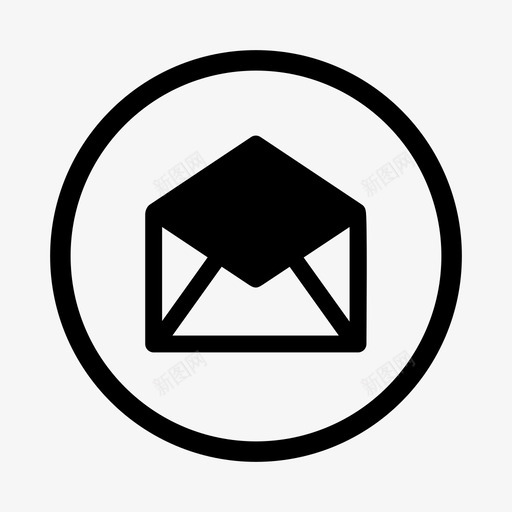 信息联系人电子邮件图标svg_新图网 https://ixintu.com 信封 信息 多媒体 电子邮件 联系人