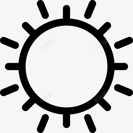 太阳白天阳光图标svg_新图网 https://ixintu.com 太阳 早晨 白天 阳光
