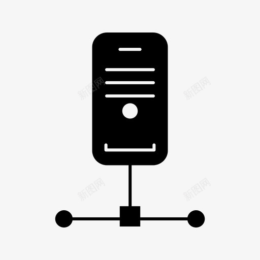 cpu云服务器图标svg_新图网 https://ixintu.com cpu 图标 字形 服务器