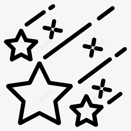 流星伯利恒夜晚图标svg_新图网 https://ixintu.com 伯利恒 北方 圣诞节 夜晚 流星