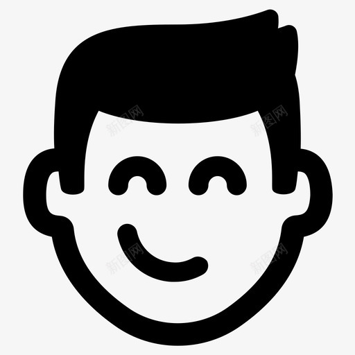 快乐表情骄傲图标svg_新图网 https://ixintu.com 微笑 快乐 表情 骄傲
