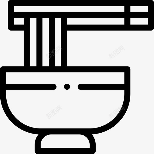 面条日本97直形图标svg_新图网 https://ixintu.com 日本 直形 面条