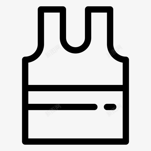 单件衣服时尚图标svg_新图网 https://ixintu.com 单件 图标 时尚 服装 背心 衣服 设置