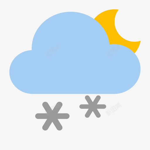 13阵雪-nsvg_新图网 https://ixintu.com 13阵雪-n 填充 扁平 多色 简约
