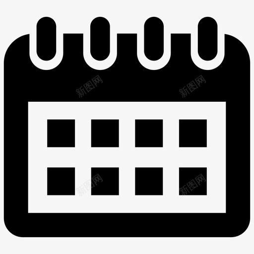 日历日程约会图标svg_新图网 https://ixintu.com 媒体 日历 日期 日程 日程安排 用户界面 社交 约会