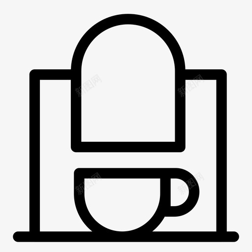 咖啡浓缩咖啡机家庭自动化图标svg_新图网 https://ixintu.com 咖啡 咖啡机 家庭 家用 技术 智能家居 浓缩 自动化 设计