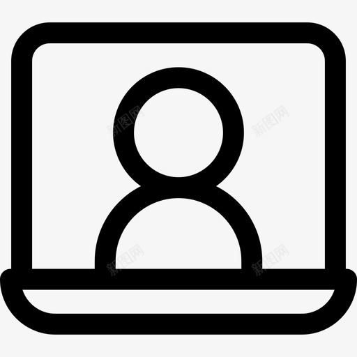 视频通话就业29直系图标svg_新图网 https://ixintu.com 就业 直系 视频 通话