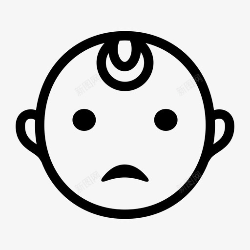 婴儿男孩孩子图标svg_新图网 https://ixintu.com 婴儿 孩子 男孩