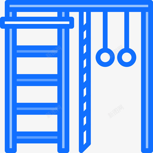 单杠gym77蓝色图标svg_新图网 https://ixintu.com gym 单杠 蓝色