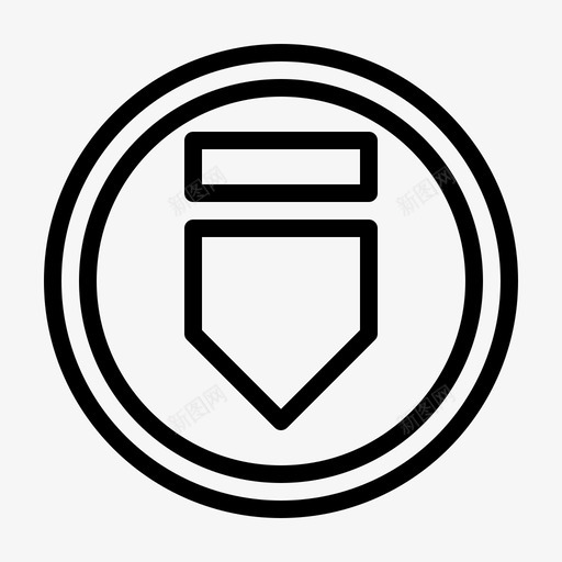 向下导航箭头图标svg_新图网 https://ixintu.com 向下 导航 箭头