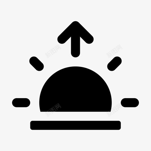 日出晨曦自然图标svg_新图网 https://ixintu.com 升起 图标 天气 日出 晨曦 自然 跳跃 雕文