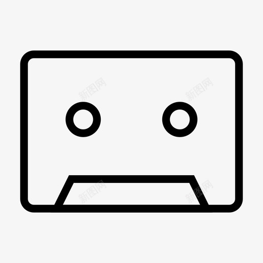 磁带音频媒体图标svg_新图网 https://ixintu.com 图标 基本 媒体 播放器 磁带 音乐 音频
