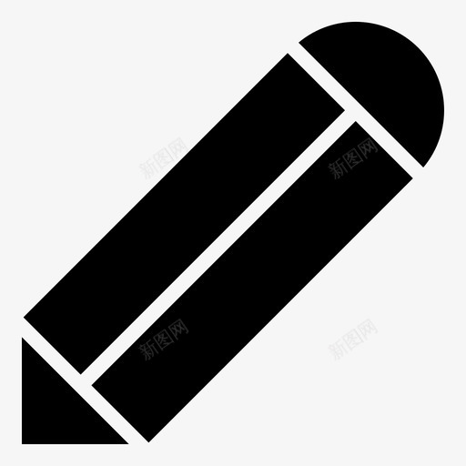 编辑铅笔书写图标svg_新图网 https://ixintu.com 书写 多媒体 字形 编辑 铅笔