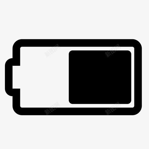 电池垂直满低图标svg_新图网 https://ixintu.com 垂直 电池