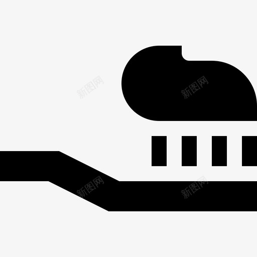 牙刷医疗用品1填充型图标svg_新图网 https://ixintu.com 医疗用品 填充型 牙刷