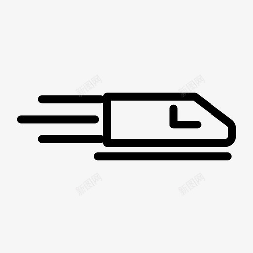 地铁快车火车图标svg_新图网 https://ixintu.com 交通 假日 地铁 快车 火车