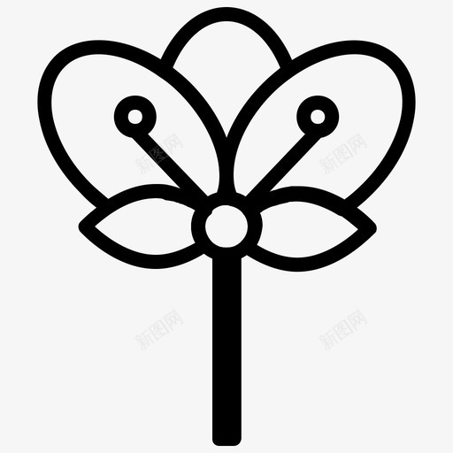 花洋甘菊装饰性图标svg_新图网 https://ixintu.com 兰花 抽象 春天 甘菊 花卉 荷兰 装饰性