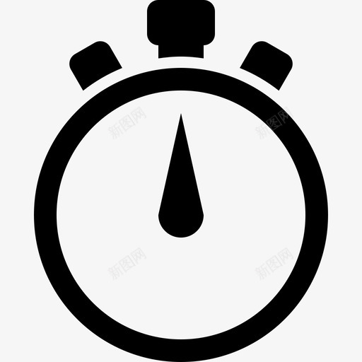 秒表计数圈数图标svg_新图网 https://ixintu.com 商务 图标 圈数 实心 手动 秒表 计数