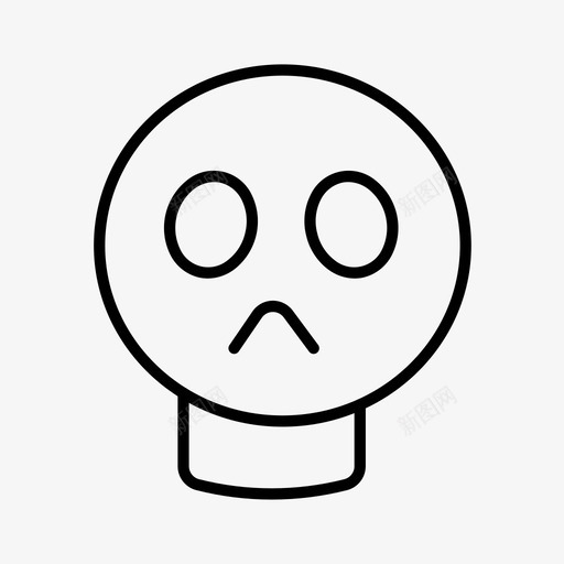 死亡符号古代绘画头部图标svg_新图网 https://ixintu.com 古代 头部 悲伤 死亡 符号 绘画 象形文字