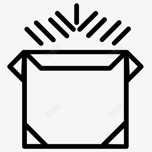 开箱网上购物拆箱图标svg_新图网 https://ixintu.com 买卖 交易 商品 开箱 拆箱 结构 网上购物