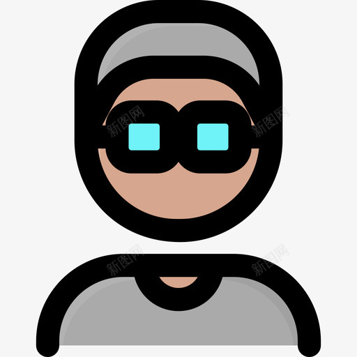 伙计阿凡达微笑着线条般的颜色图标svg_新图网 https://ixintu.com 伙计 笑着 线条 达微 阿凡 颜色