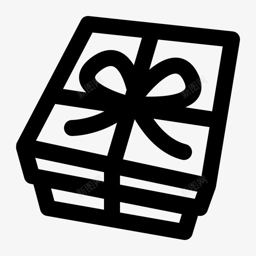 礼品盒周年纪念包装图标svg_新图网 https://ixintu.com 包装 周年纪念 礼品盒 礼物 系列