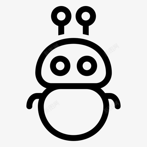 可爱的机器人机器人机器人化身图标svg_新图网 https://ixintu.com 化身 可爱 机器人 爱的