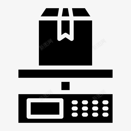 重量物流60填充图标svg_新图网 https://ixintu.com 填充 物流 重量