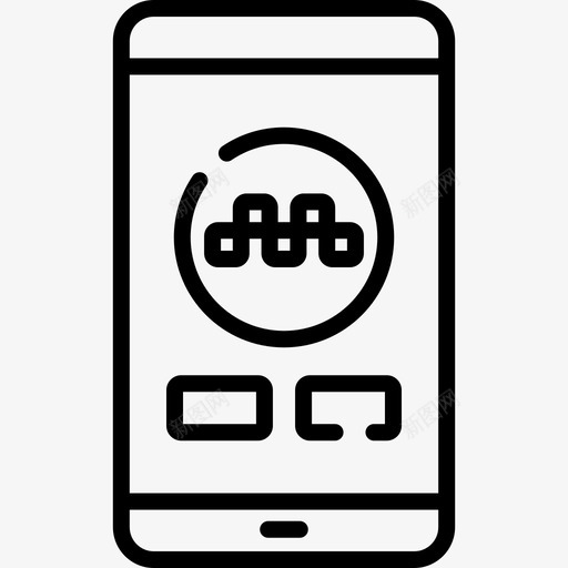 移动应用程序出租车服务28线性图标svg_新图网 https://ixintu.com 出租车 应用程序 服务 移动 线性