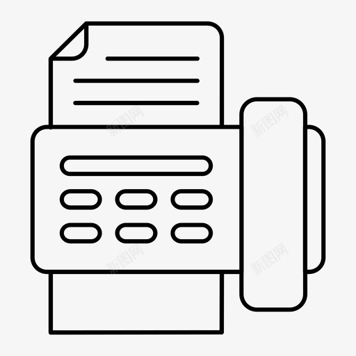 传真机电话图标svg_新图网 https://ixintu.com 传真机 电话