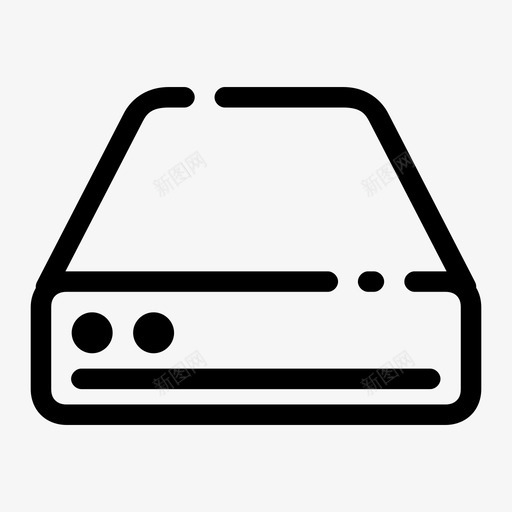 硬盘驱动器数据磁盘图标svg_新图网 https://ixintu.com 介质 存储 数据 混合 电子 硬盘 磁盘 间隙 驱动器