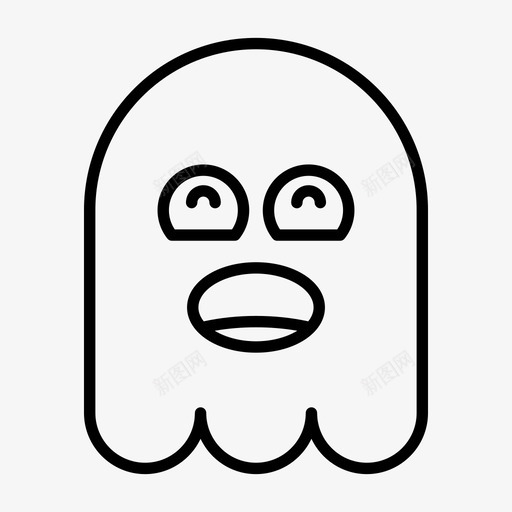 鬼万圣节鬼魅图标svg_新图网 https://ixintu.com 1行 万圣节 嘘声 表情 鬼魂 鬼魅