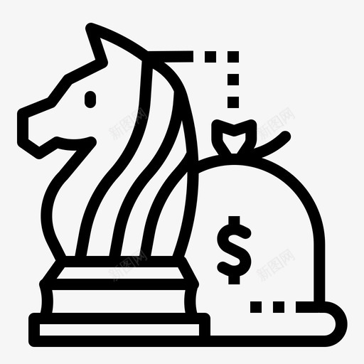 金钱策略袋子象棋图标svg_新图网 https://ixintu.com 概要 游戏 策略 袋子 象棋 财务 金钱
