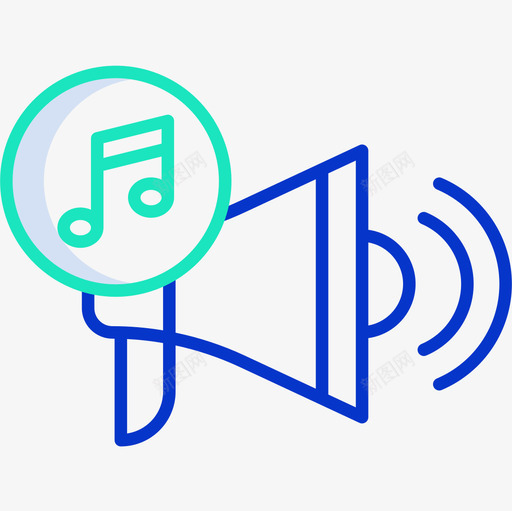 扬声器音乐109轮廓颜色图标svg_新图网 https://ixintu.com 扬声器 轮廓 音乐 颜色