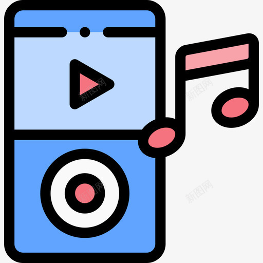 Mp3播放器摇滚乐29线性颜色图标svg_新图网 https://ixintu.com Mp3 摇滚乐 播放器 线性 颜色