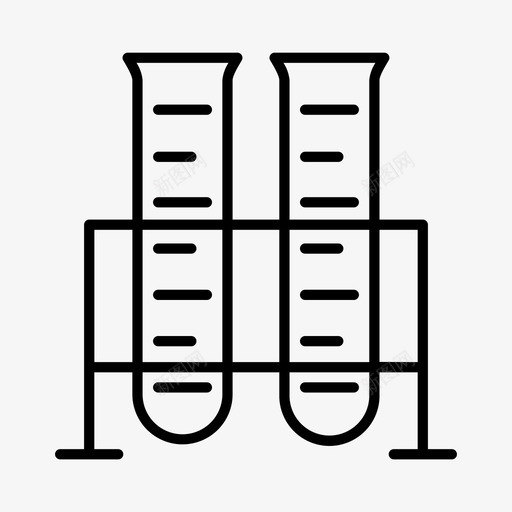 试管烧杯实验室图标svg_新图网 https://ixintu.com 实验室 烧杯 科学 试管